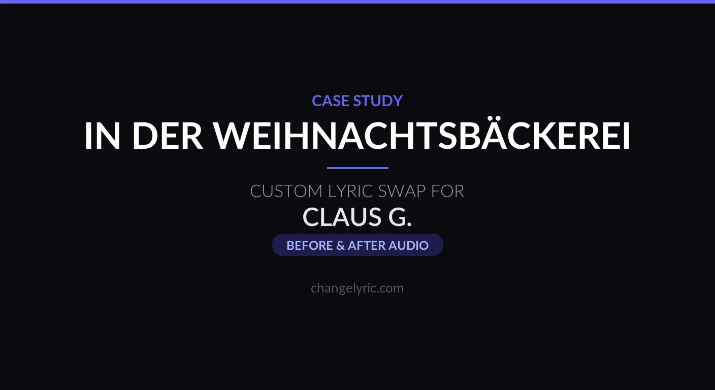 Rolf Zuckowski's Weihnachtsbäckerei with Christinas Bäckerei In der Weihnachtsbäckerei by Rolf Zuckowski - custom name swap