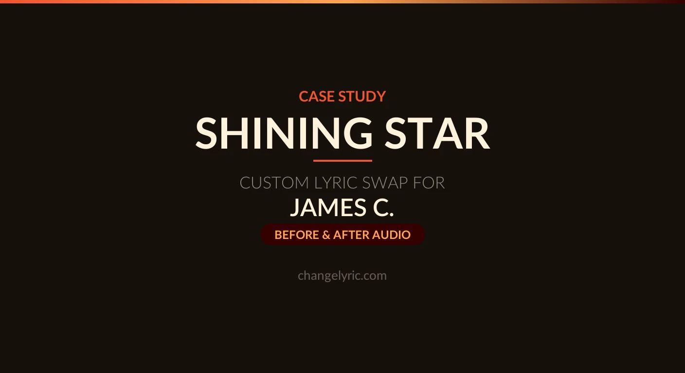 Shining Star with every Honey changed to Shawnie The Manhattans' Shining Star personalized with the name Shawnie