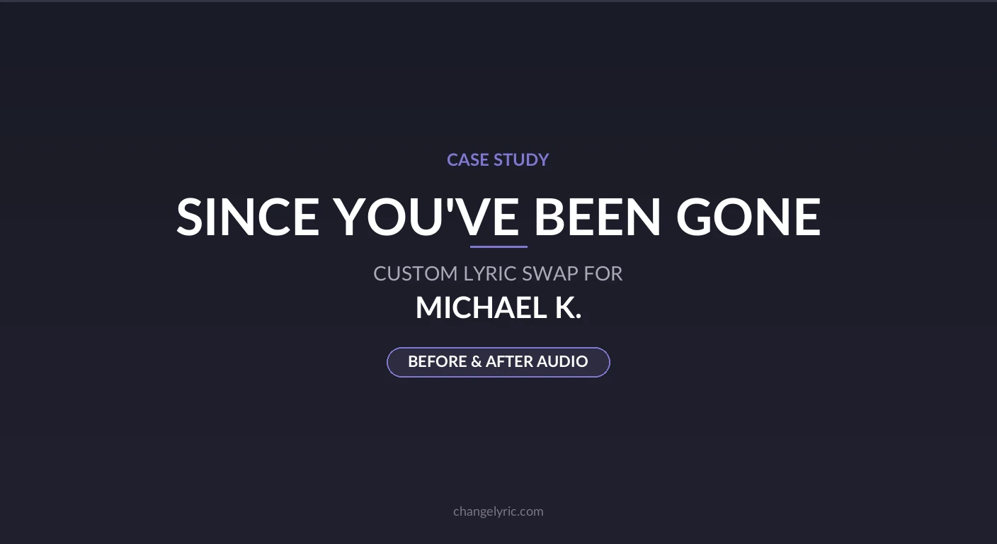 AI-generated song with pronunciation fixes applied by ChangeLyric Since You've Been Gone - AI vocal pronunciation correction