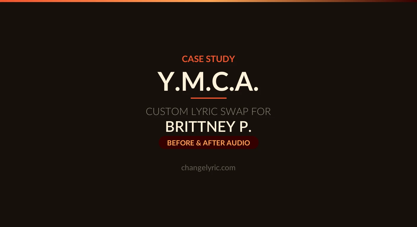 Y.M.C.A. Coast Guard version, a custom send-off lyric swap Y.M.C.A. rewritten as a U.S.C.G. send-off song for a son joining the Coast Guard