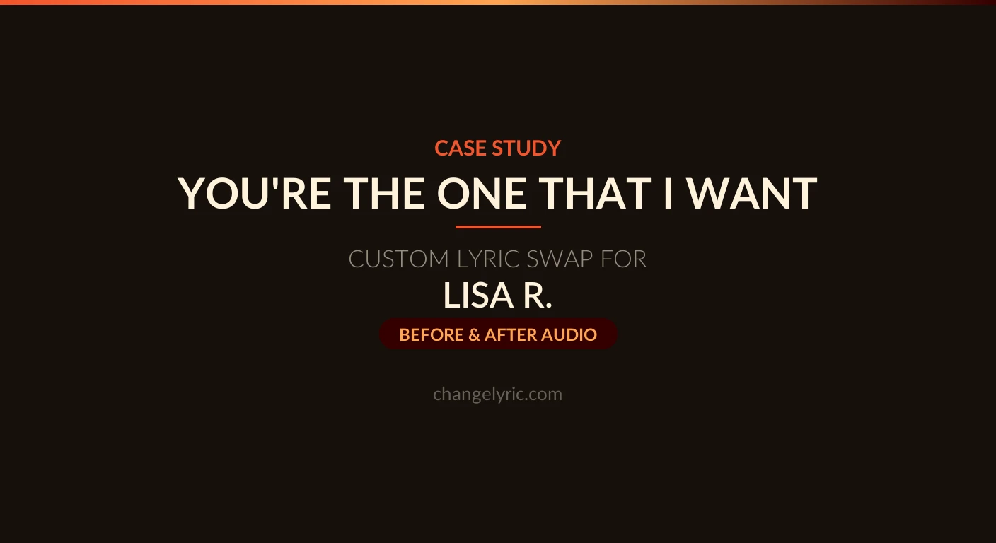 You're The One That I Want personalized as a Chef Jeff tribute Custom lyric swap - You're The One That I Want from Grease turned into a Chef Jeff tribute